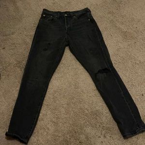 Black denim Levi 501 Women’s Jeans